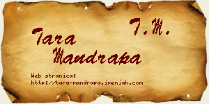 Tara Mandrapa vizit kartica